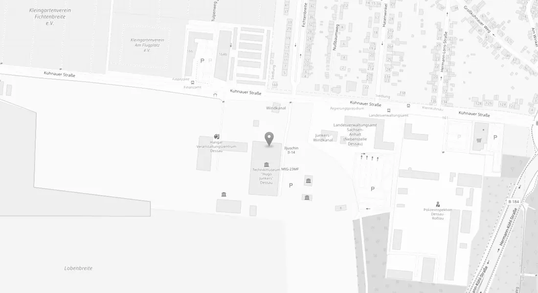 Kartenvorschau: Kühnauer Str. 161a, Dessau-Roßlau